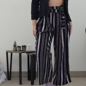 Navy, red and white Palazzo pants
